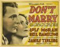 Don't Marry